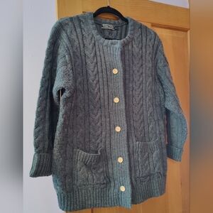 Woolovers Wool Cable Cardigan